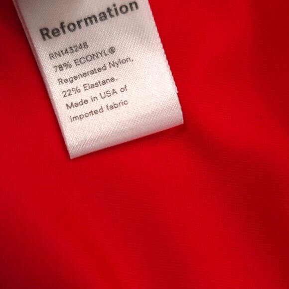 Reformation Red Bikini Bottom - Picture 6 of 8